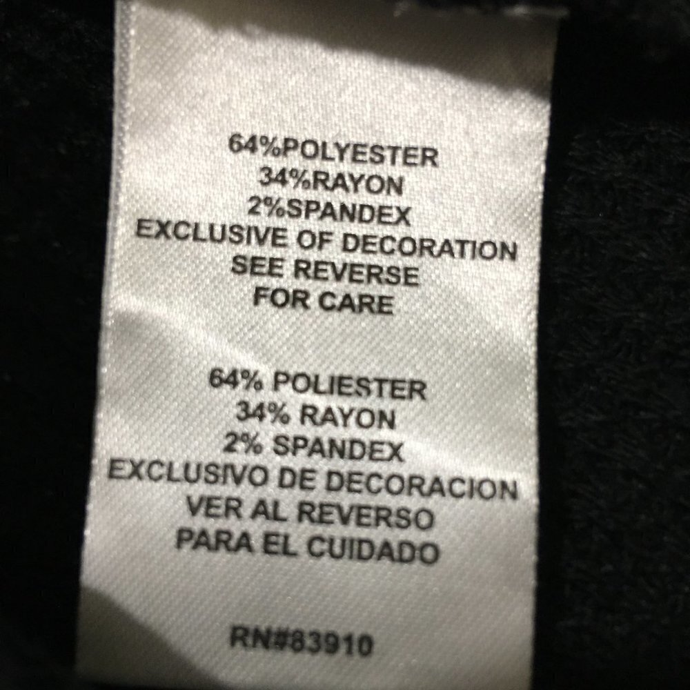 RXB Pullover Cold Shoulder Knit Top Black - Picture 7 of 7